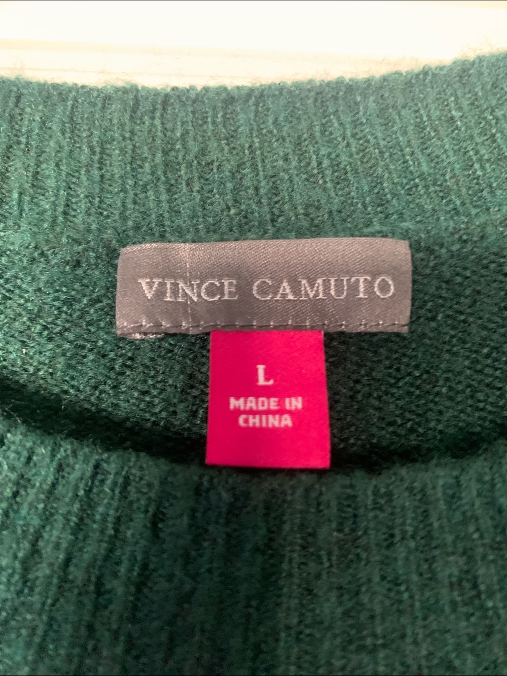 Vince Camuto Forest Green Women’s Sweater L - Picture 2 of 3